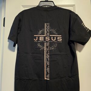 NWOT Black Jesus Graphic T-Shirt